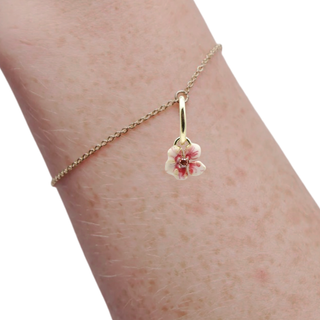 Spring Picnic Bracelet- enamel charms
