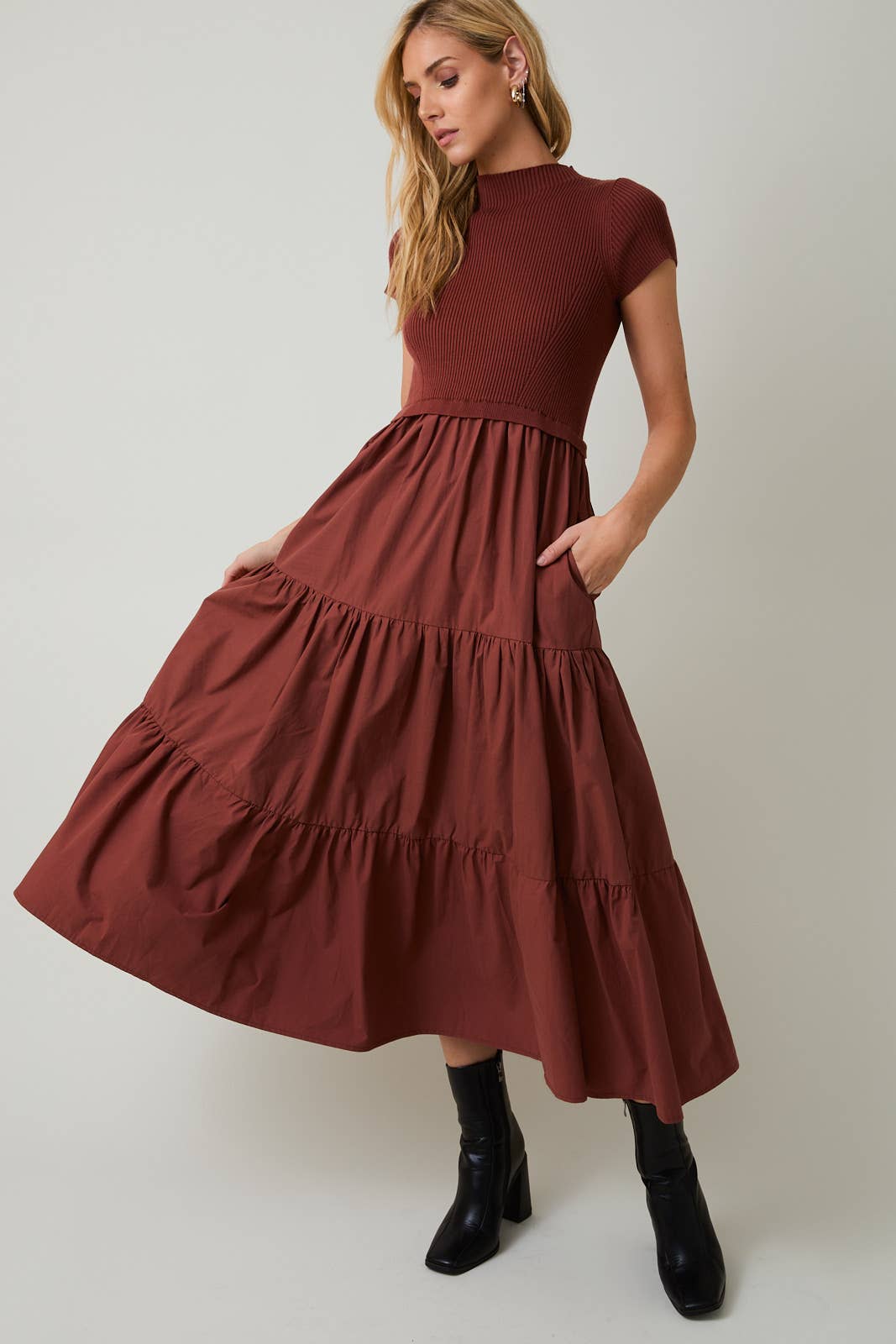 Modern Muse Mixed Tier Dress