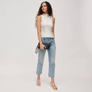 Aria Woven Wristlet Clutch