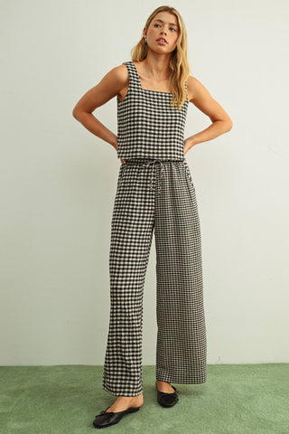 Noir Gingham Set - Top