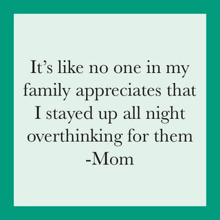 COASTER Overthink Mom | Funny Gift | Home Bar Decor