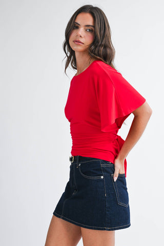 Carolina Sky Back Tie Top