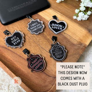 Funny reading Kindle Charm, kindle accessories, bookstore