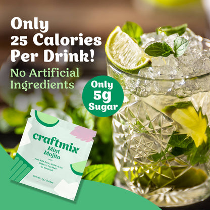 Mint Mojito Cocktail / Mocktail Mixer - 24ct Caddy