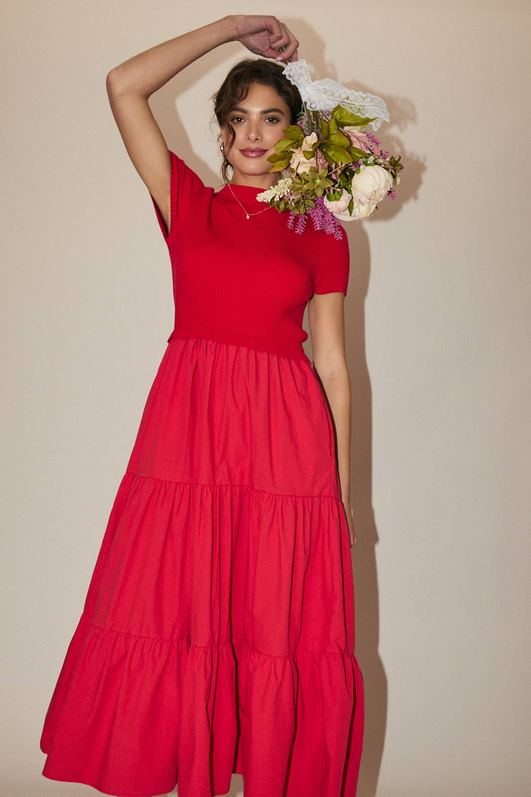 Modern Muse Mixed Tier Dress