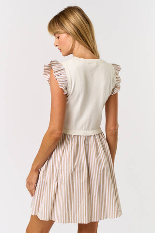 Macie Mixed Media Dress