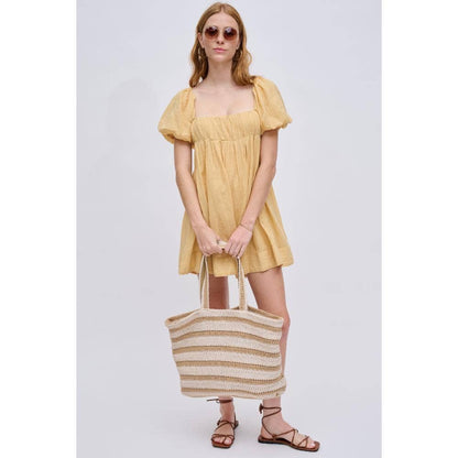 Ophelia Striped Beach Summer Tote