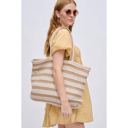 Ophelia Striped Beach Summer Tote