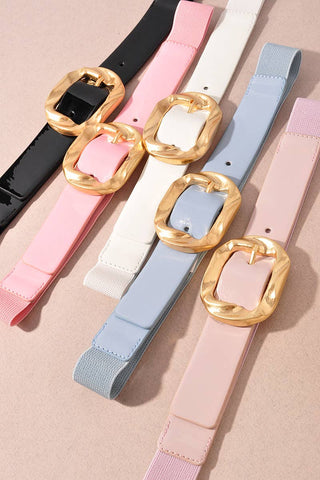 Square Buckle Elastic Belt