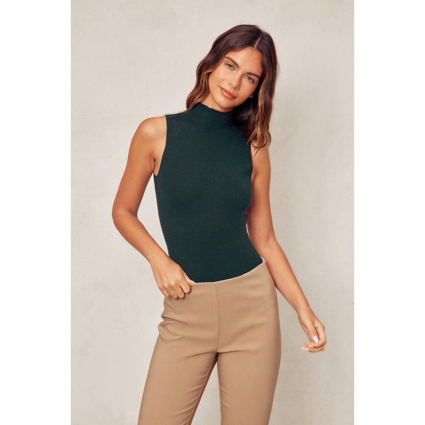 Perfect Layer mock Knit Bodysuit