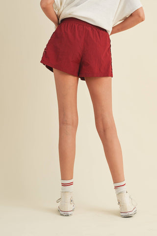 RAH RAH LACE TRIM GAME DAY SHORTS