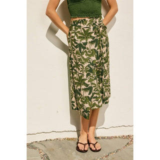 Paradise Grove Midi Wrap Skirt