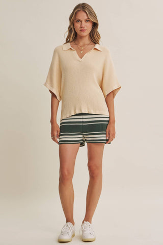 SLUB RIB DOLMAN SWEATER