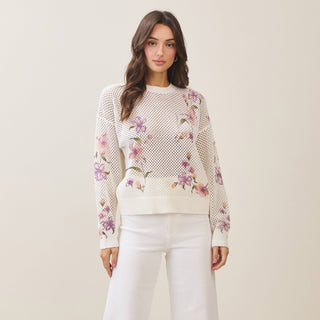 Addy Floral Knit Sweater