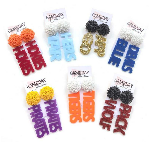 Blue Devils Earrings
