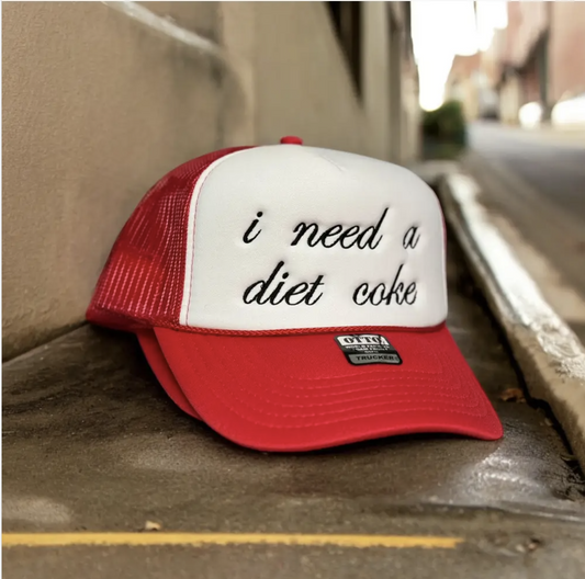 i need a diet coke embroidered hat