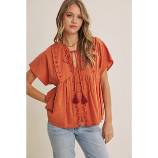 Island Morning Babydoll Shirt