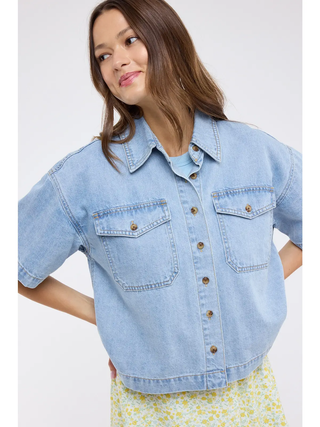 Maddie Crop Denim Jacket