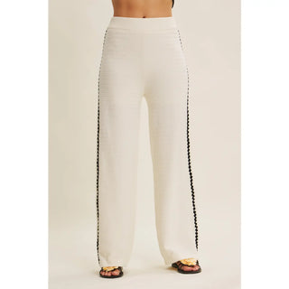 Maison Ivory Knit Pant