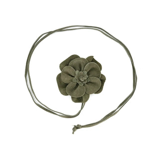 Suede Flower Belt