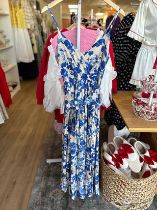 Petal and Sky Midi Dress