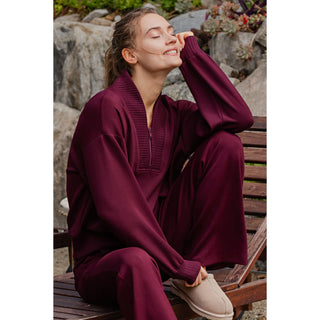 Weekend Bliss Quarter Zip Jacket
