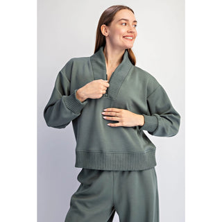 Weekend Bliss Quarter Zip Jacket