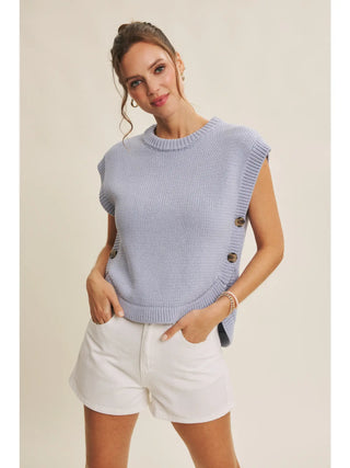 It Girl Knit Sweater Baby Blue