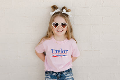 Taylor For President Youth Sized T Shirt