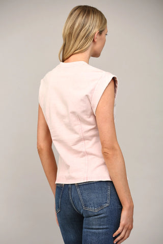Structured Top Stitch Tee