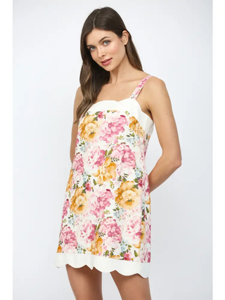 Painted Petals Mini Dress