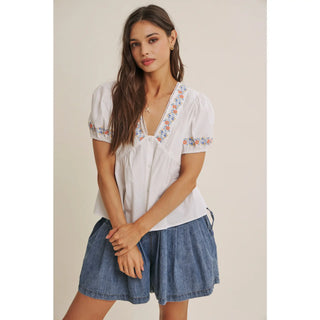 Wildflower Garden Peplum Blouse